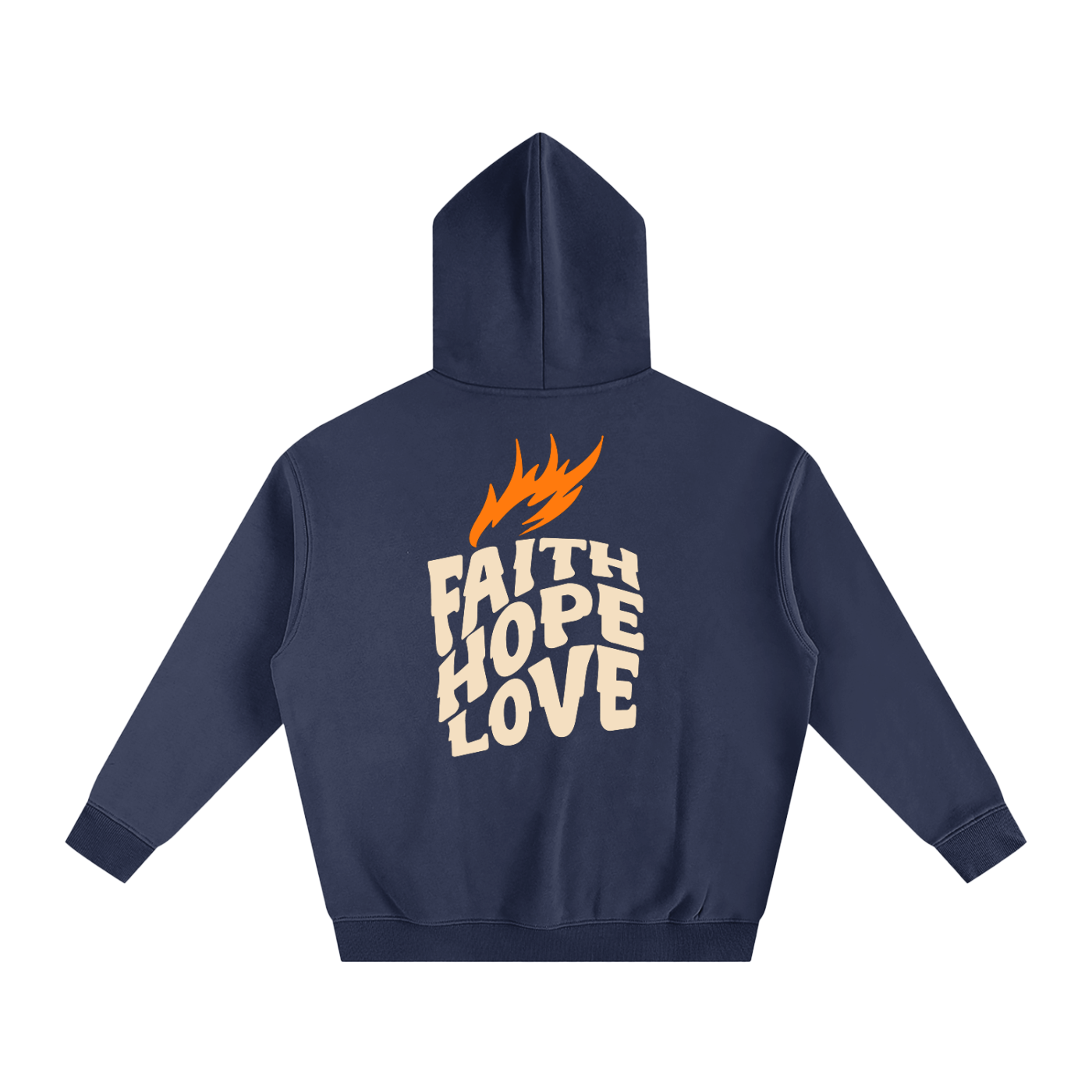 Real Disciple™ “Faith Hope Love” Oversized Hoodie